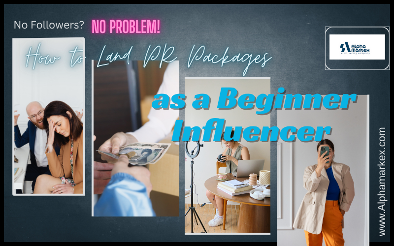 “Creator opening a PR package received from a brand collaboration without having followers”